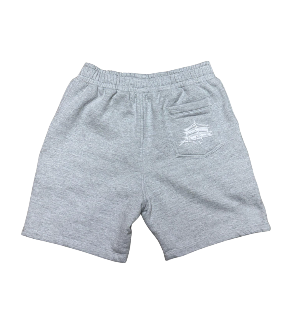 Bermuda Moletom Cinza