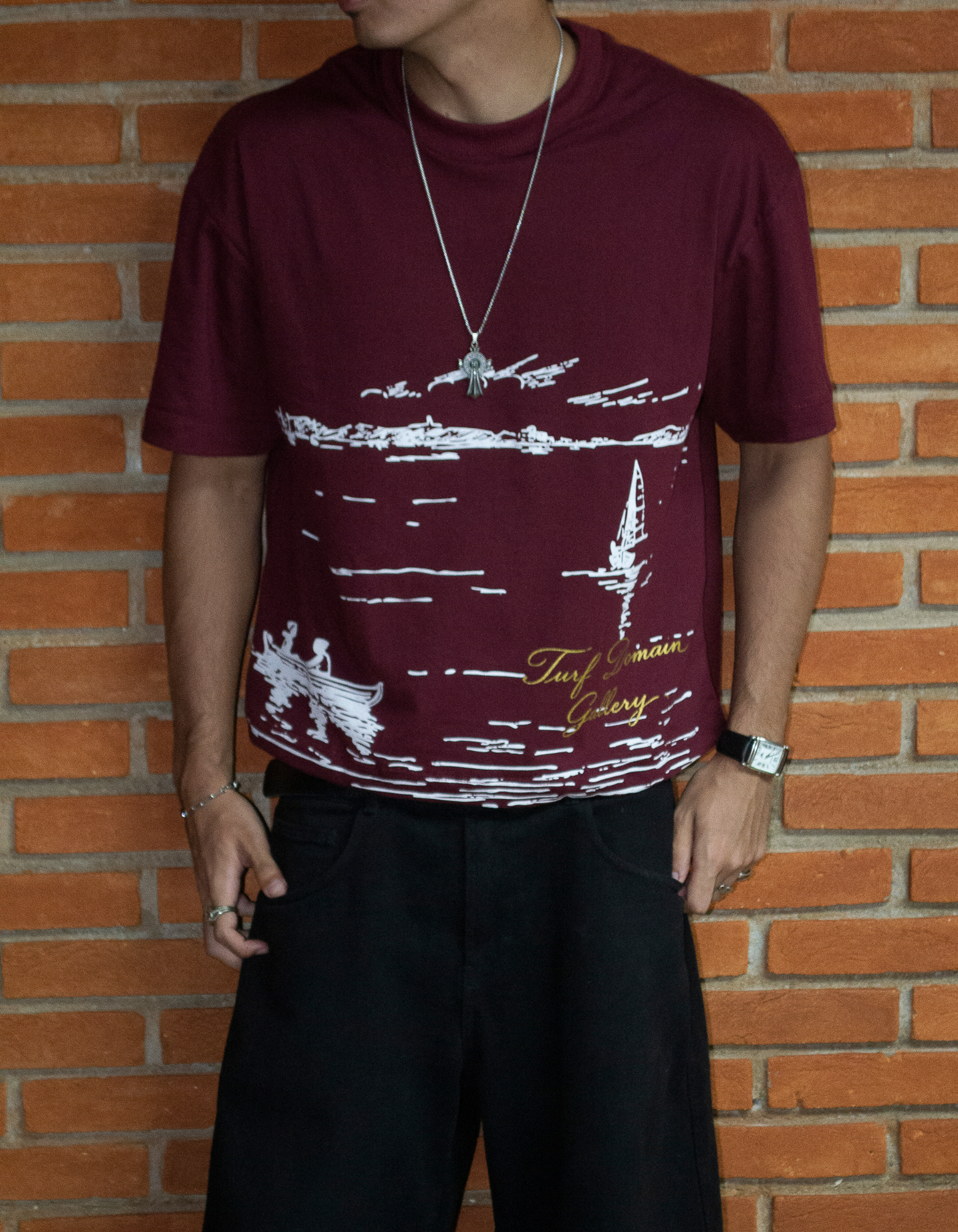 Camiseta Margem [Vinho]