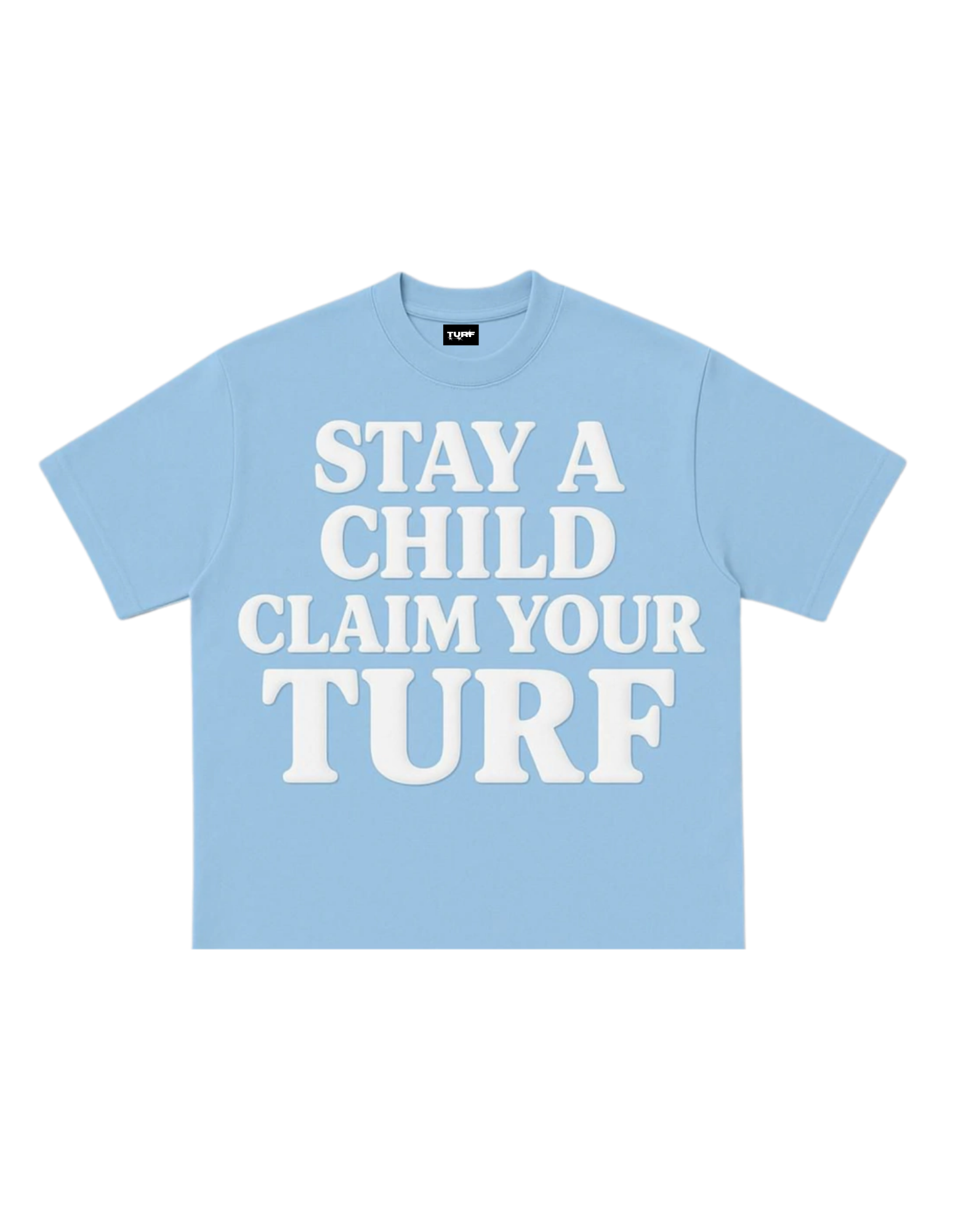 Camiseta Azul "Stay'