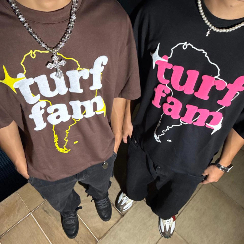 Camiseta Marrom Boxy FAM